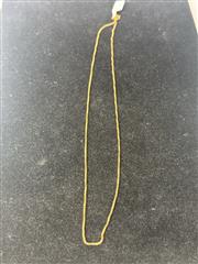 BOX LINK 14K YELLOW GOLD CHAIN: 3.5DWT APPRX 20